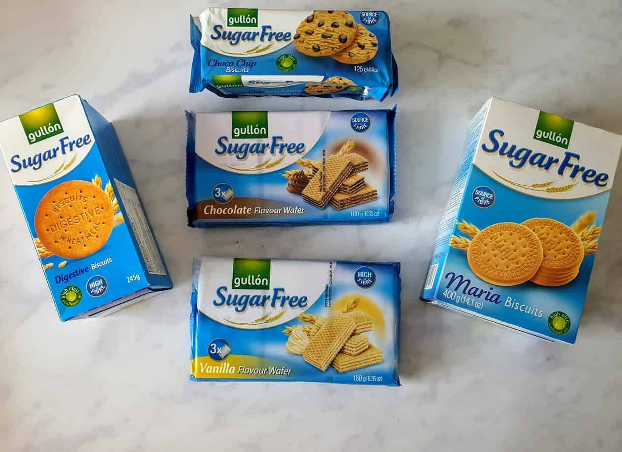 Selection of Gullon sugar free biscuits