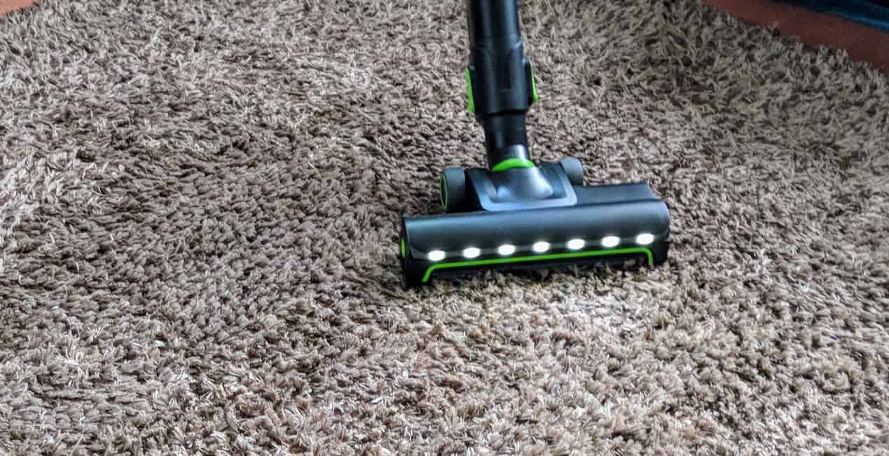 Gtech Pro cleaning a carpet