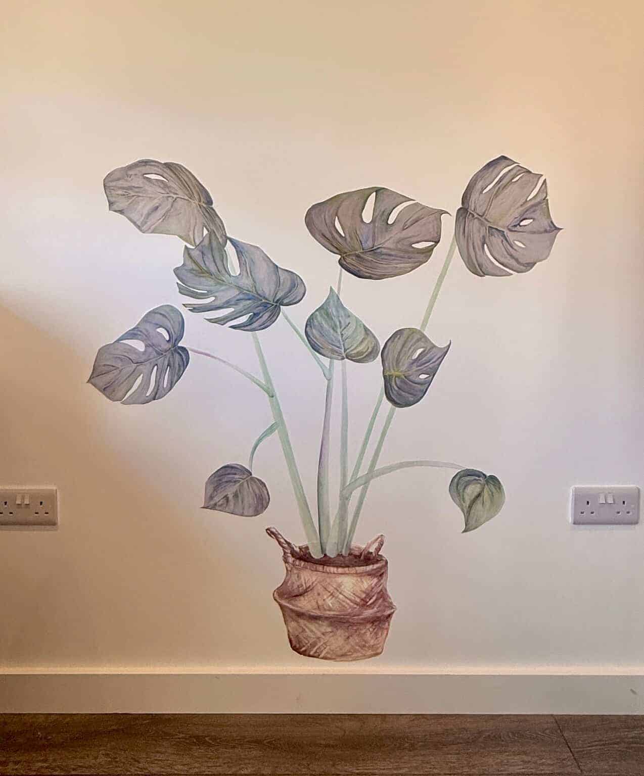 Reusable Cheese Plant Wall Sticker
