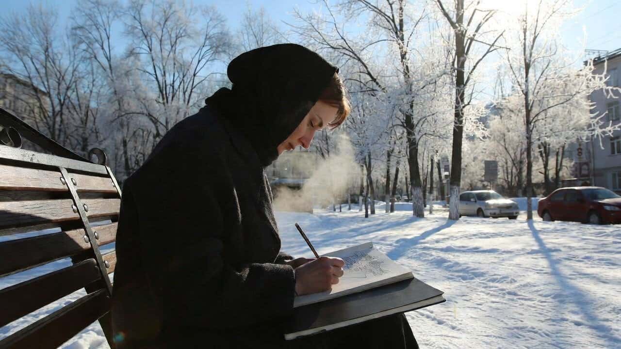 Скетчинг на улице