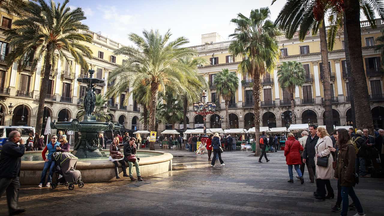 Der berühmteste Platz in Katalonien in der Hauptstadt Barcelona Der berühmteste Platz in Katalonien in der Hauptstadt Barcelona