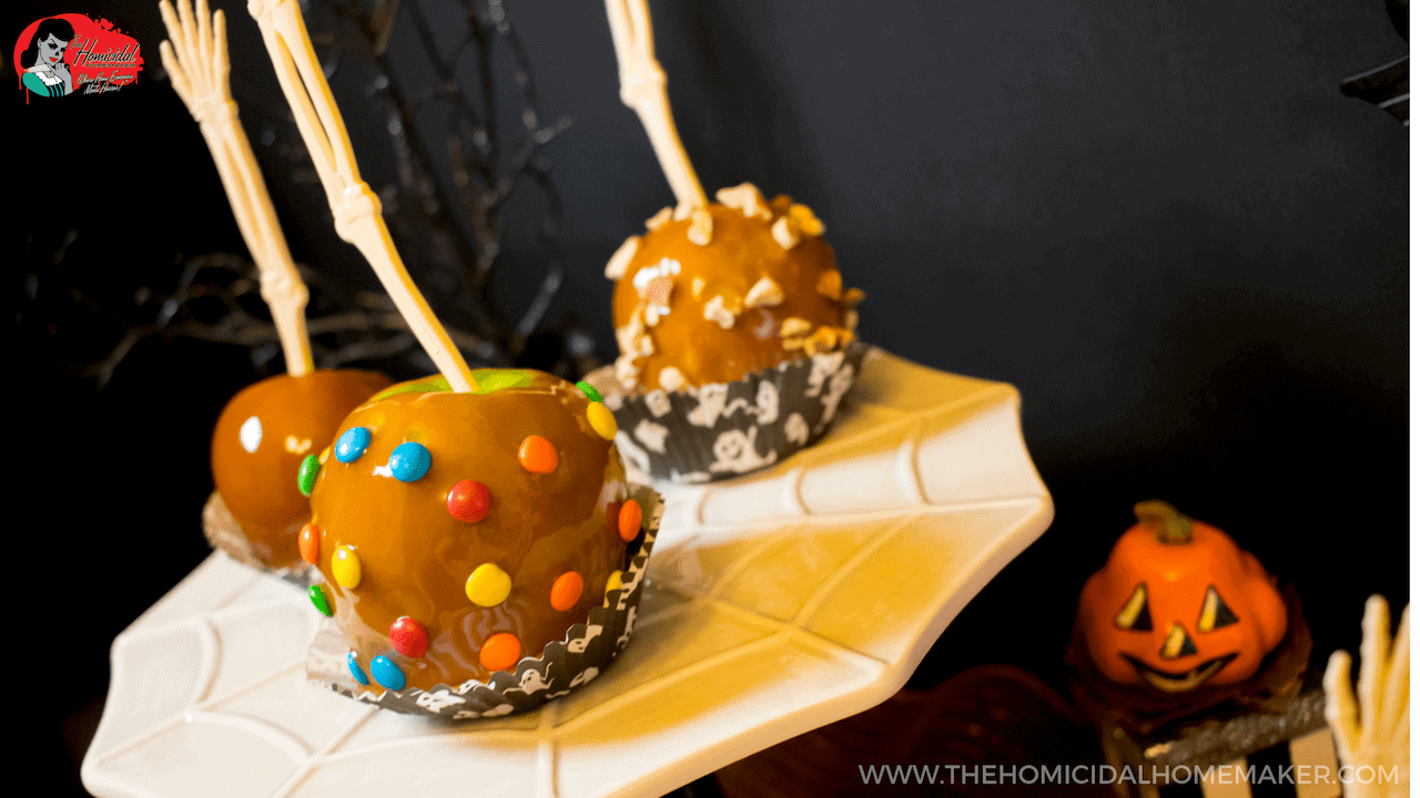 Perfect SCAREamel Apples with Nostalgia Electrics Caramel Apple Party!