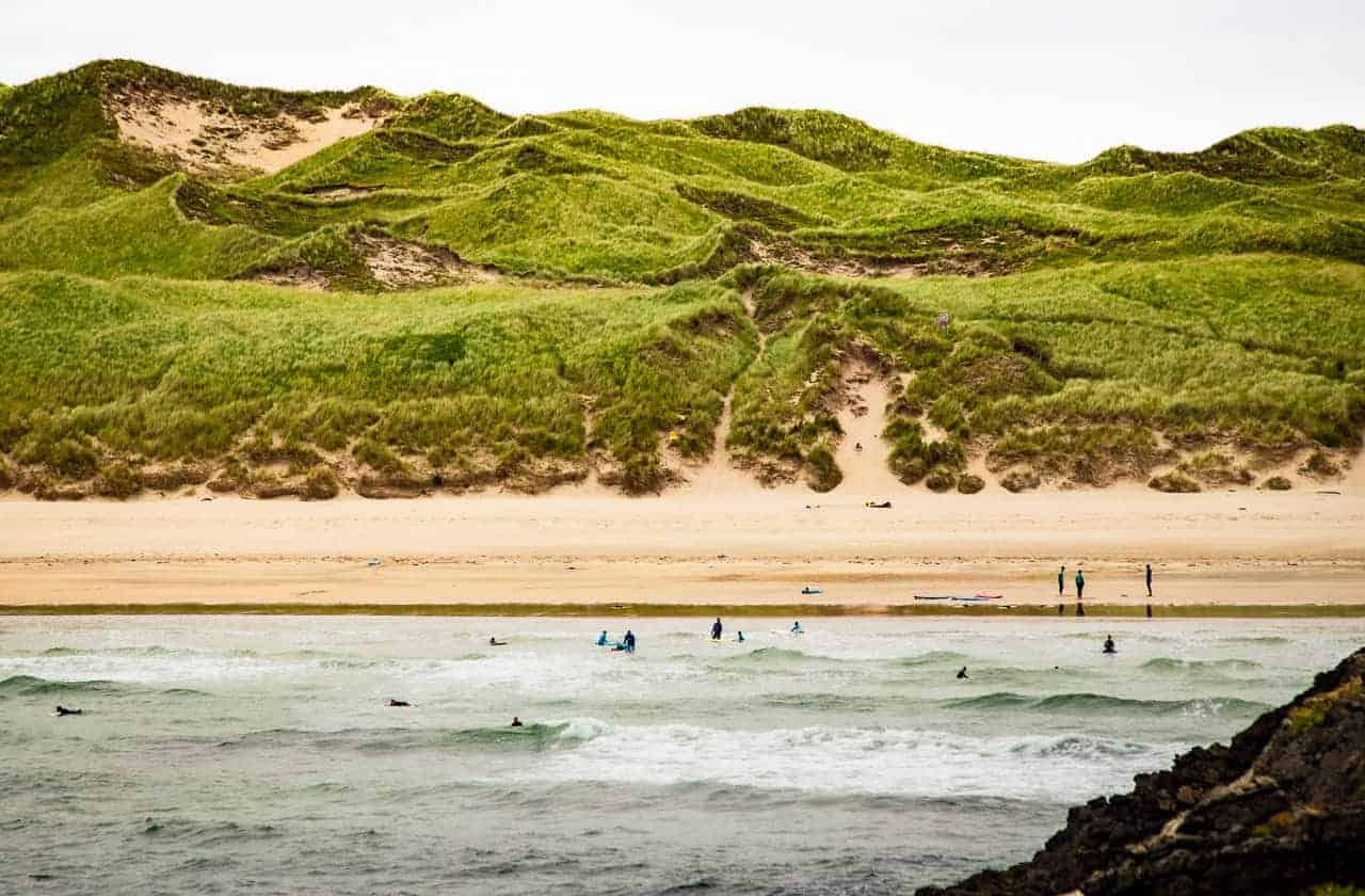 Ireland - Bundoran - Tullan Strand Surfing 1