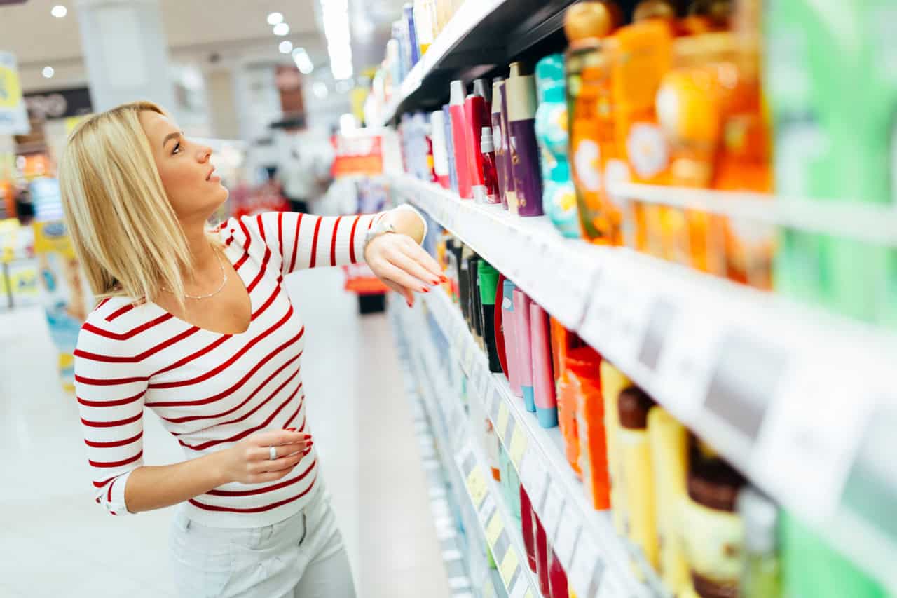 personal hygiene product shopping