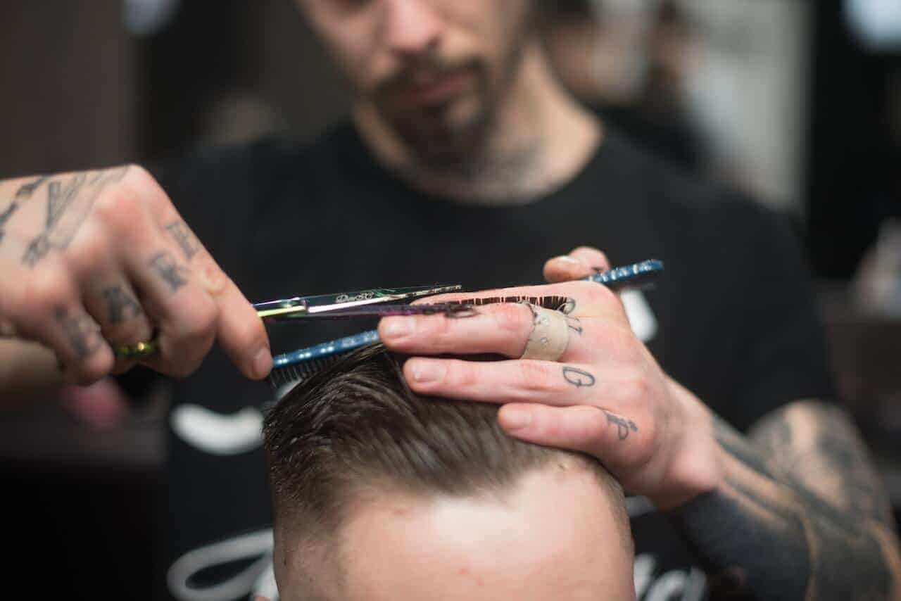 cutting hair