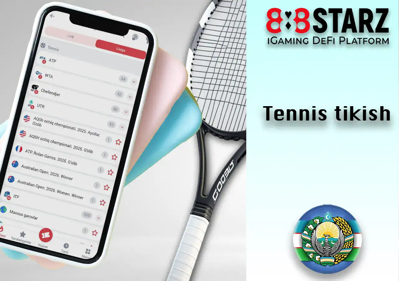 Tennisda tikish uchun tadbirni tanlash