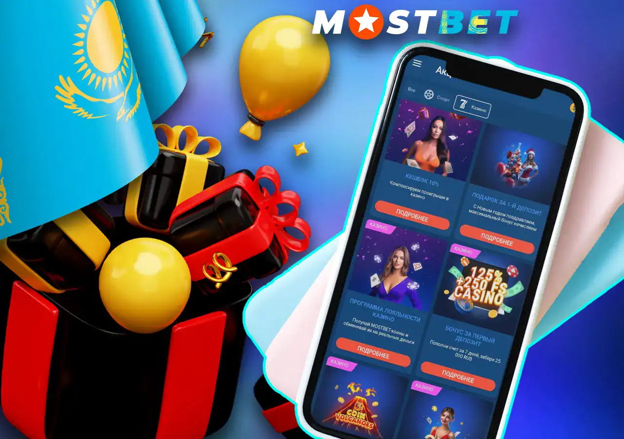 Стартовый бонус в казино для игроков Mostbet