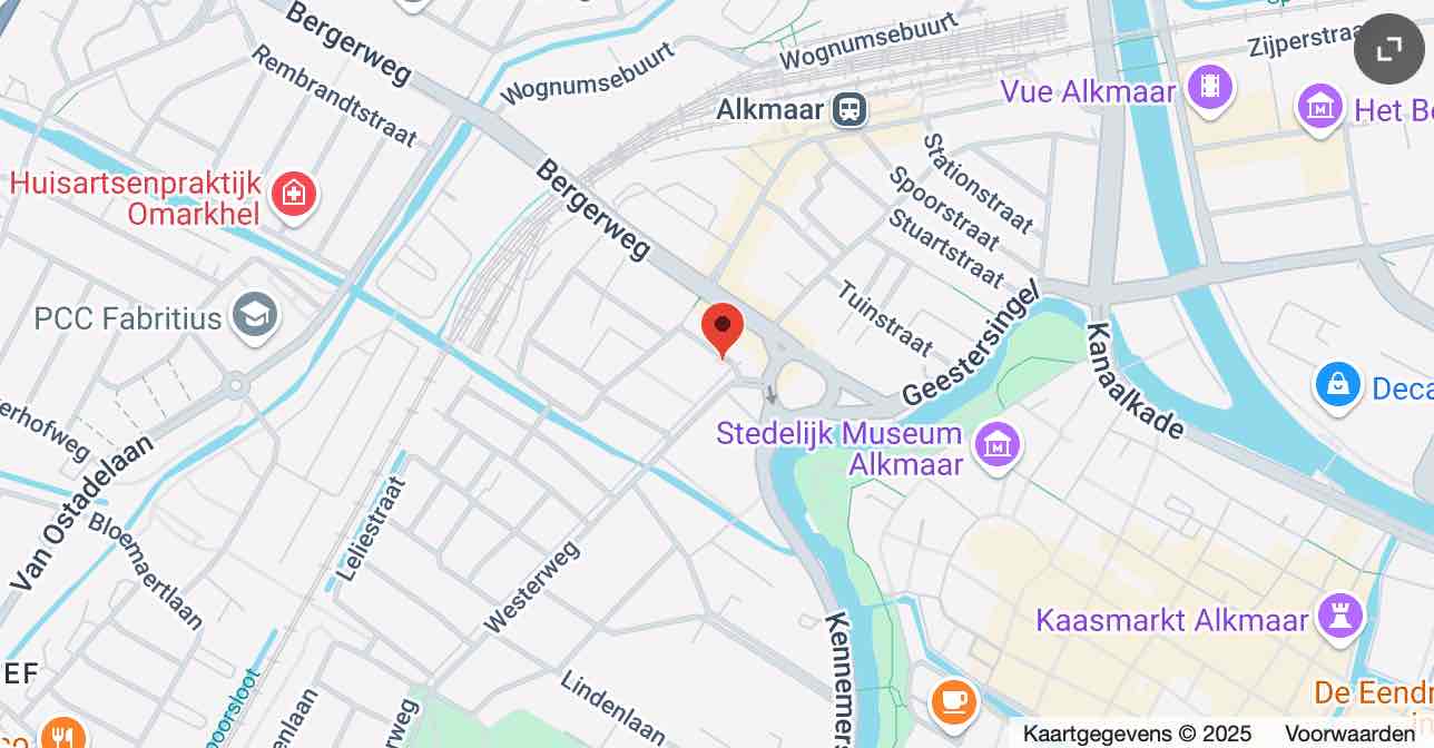 Mindfulnss Alkmaar training locatie - kaart google maps