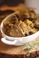 Goat curry cooked in Instant pot with Jamaican spice mix