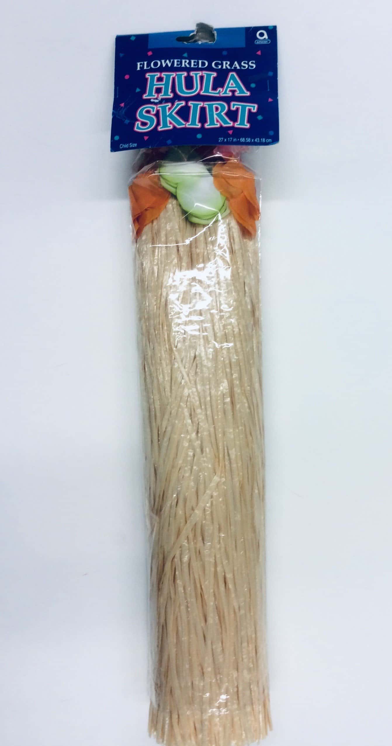 Hula Skirt Flowered Grass
