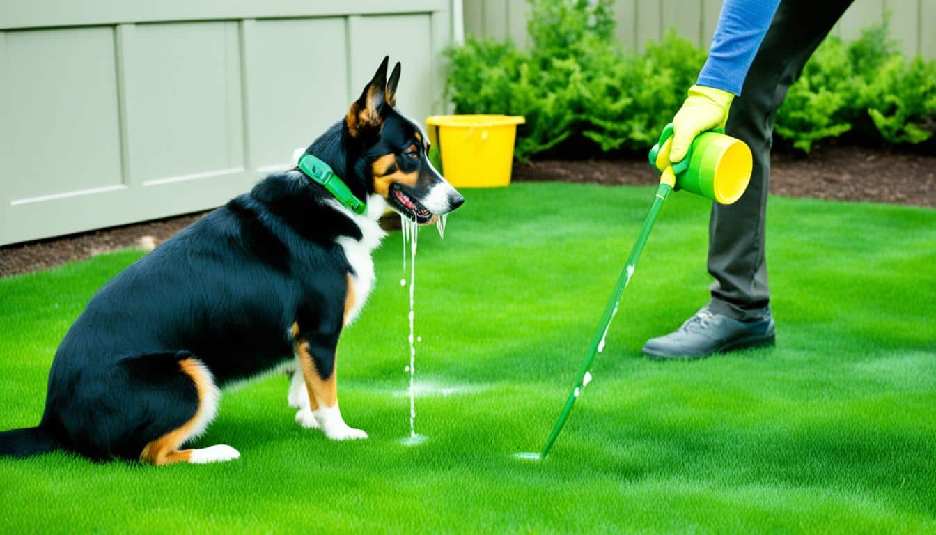 how to fix dog pee spots on lawn