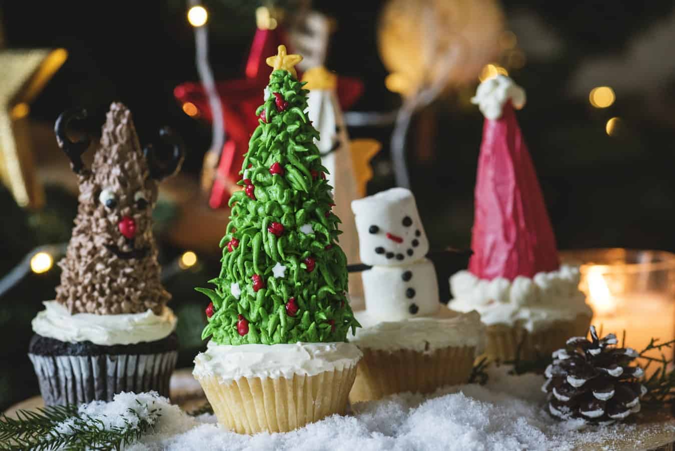 Christmas cupcakes