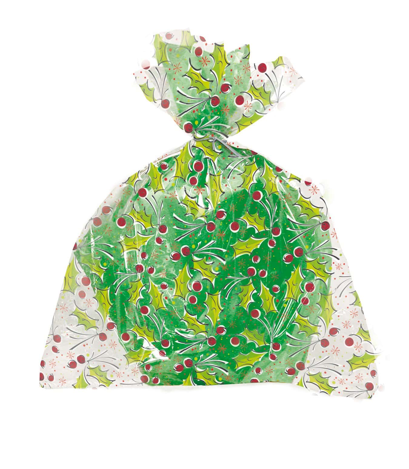 Mistletoe Print Extra Large Gift Bags, Christmas Theme Gift Bags