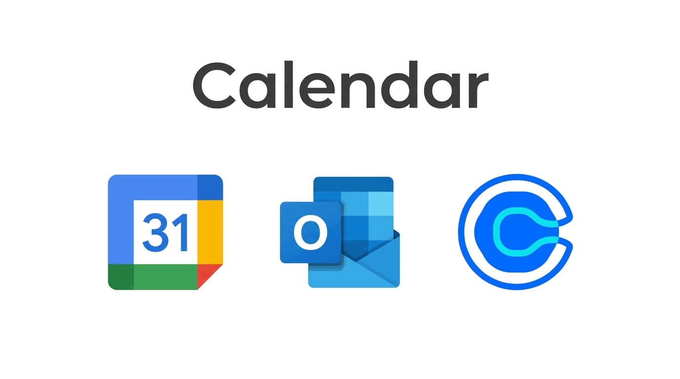 Google, Outlook, Calendly calendar integration with PeakSend AI