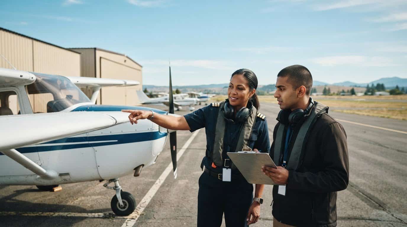 Curso de instrutor de voo certificado para aspirantes a instrutores