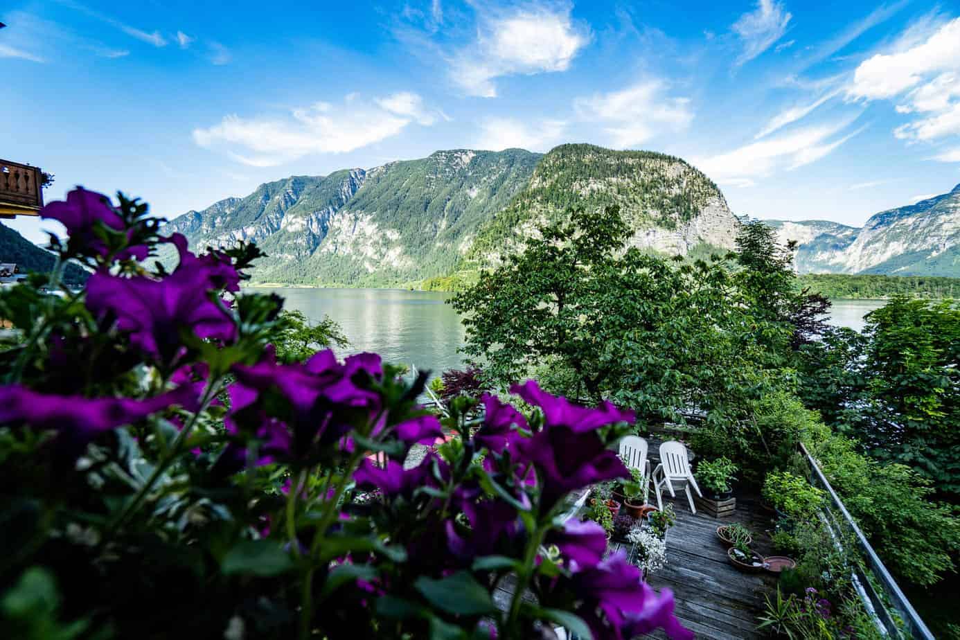 Hallstatt Sehenswürdigkeiten – 24h im schönen Salzkammergut 18 Blick aus dem Gasthof Simony