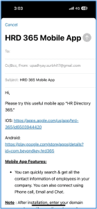 HRD Mobile App Integration