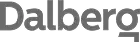 O nome "Dalberg" escrito em letras cinza escuro sobre um fundo preto, representando o logotipo da empresa.