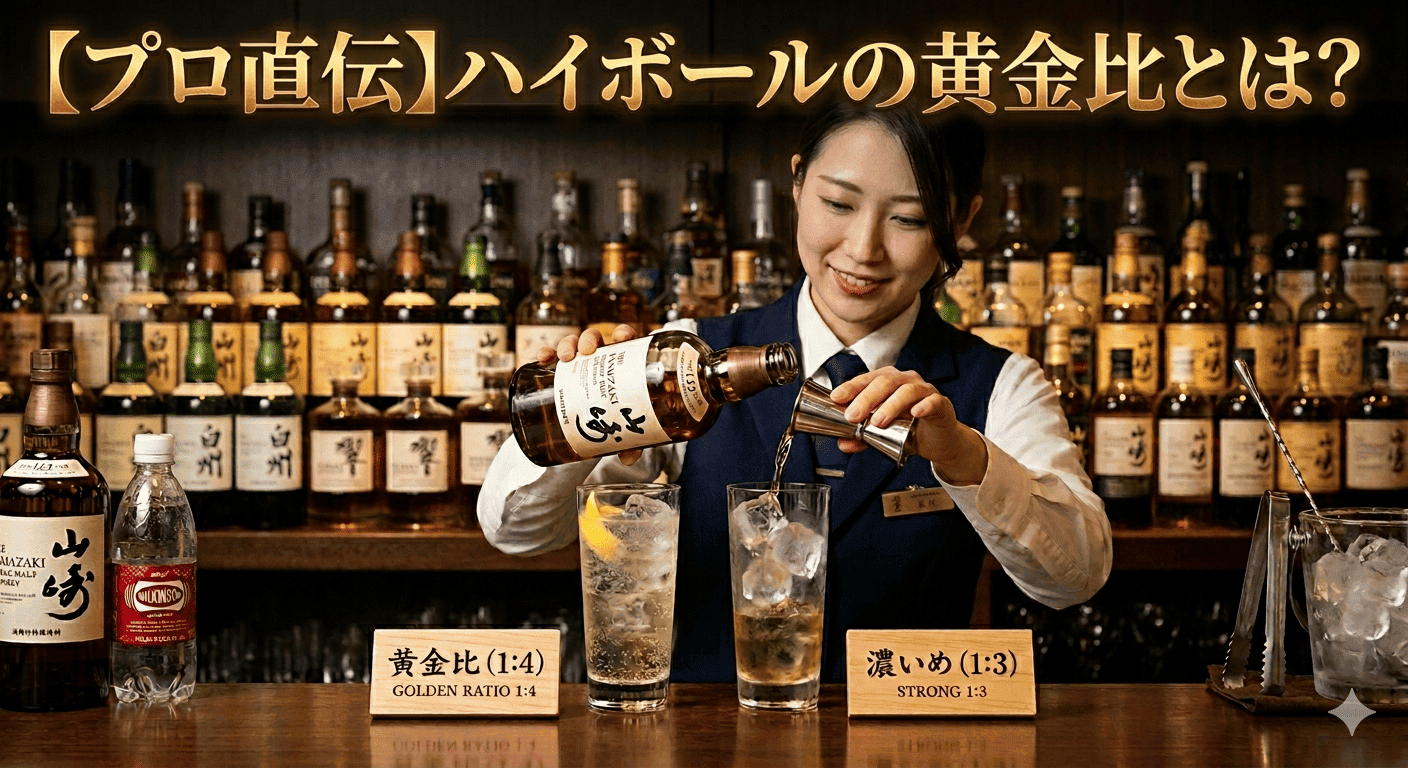 【プロ直伝】ハイボールの黄金比とは？