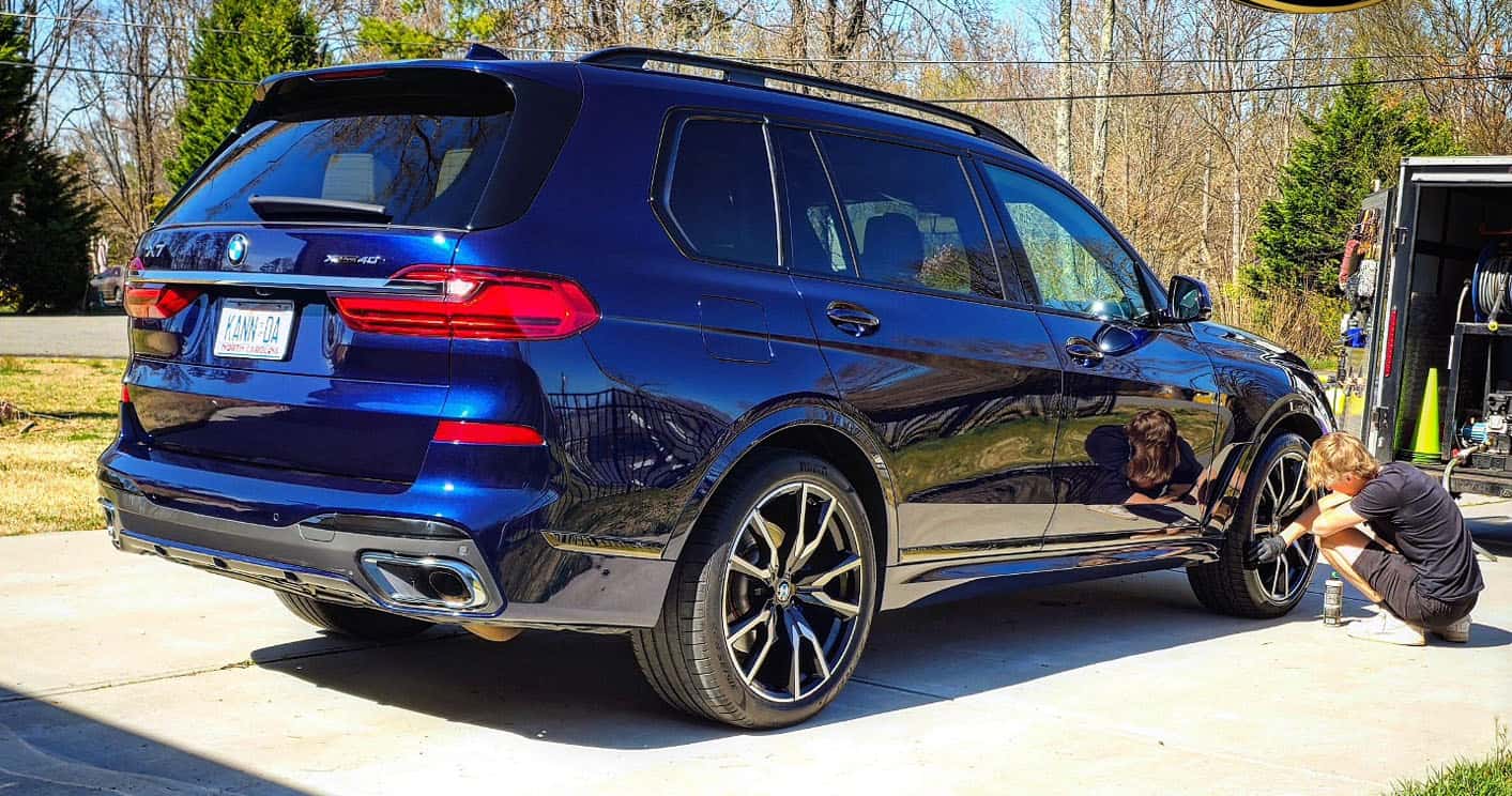 Key step before ceramic coating with paint correction for a better finish in Charlotte NC