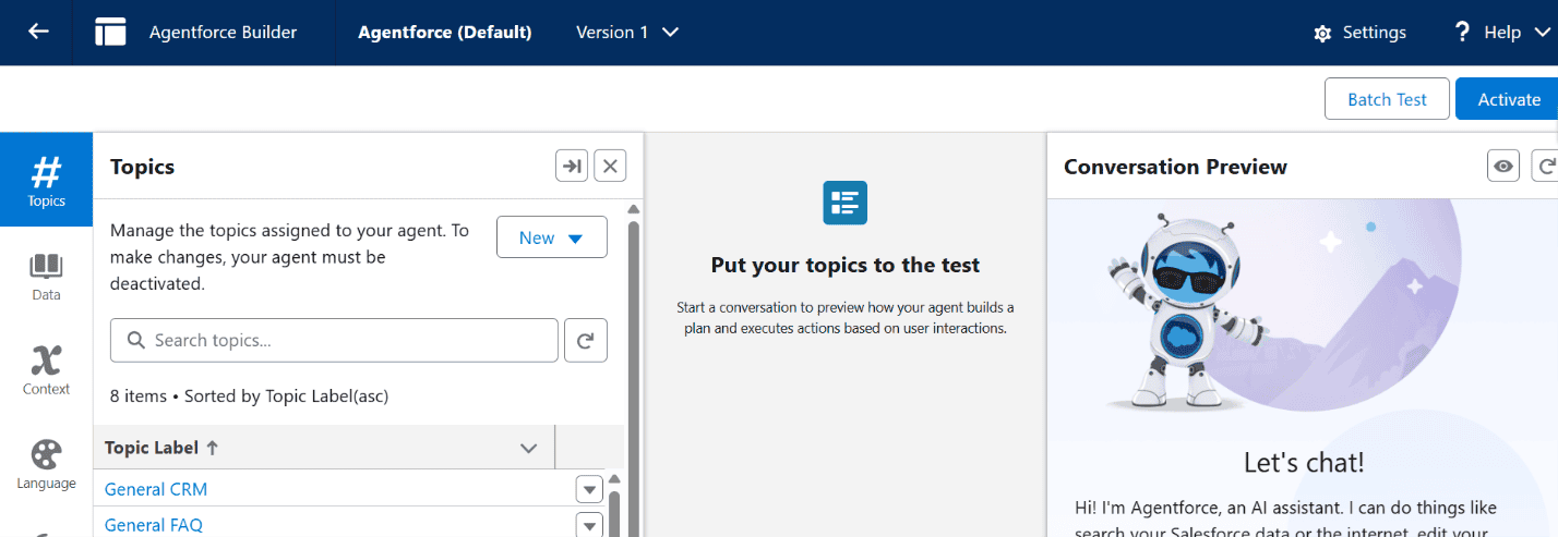 copilot studio vs salesforce agentforce