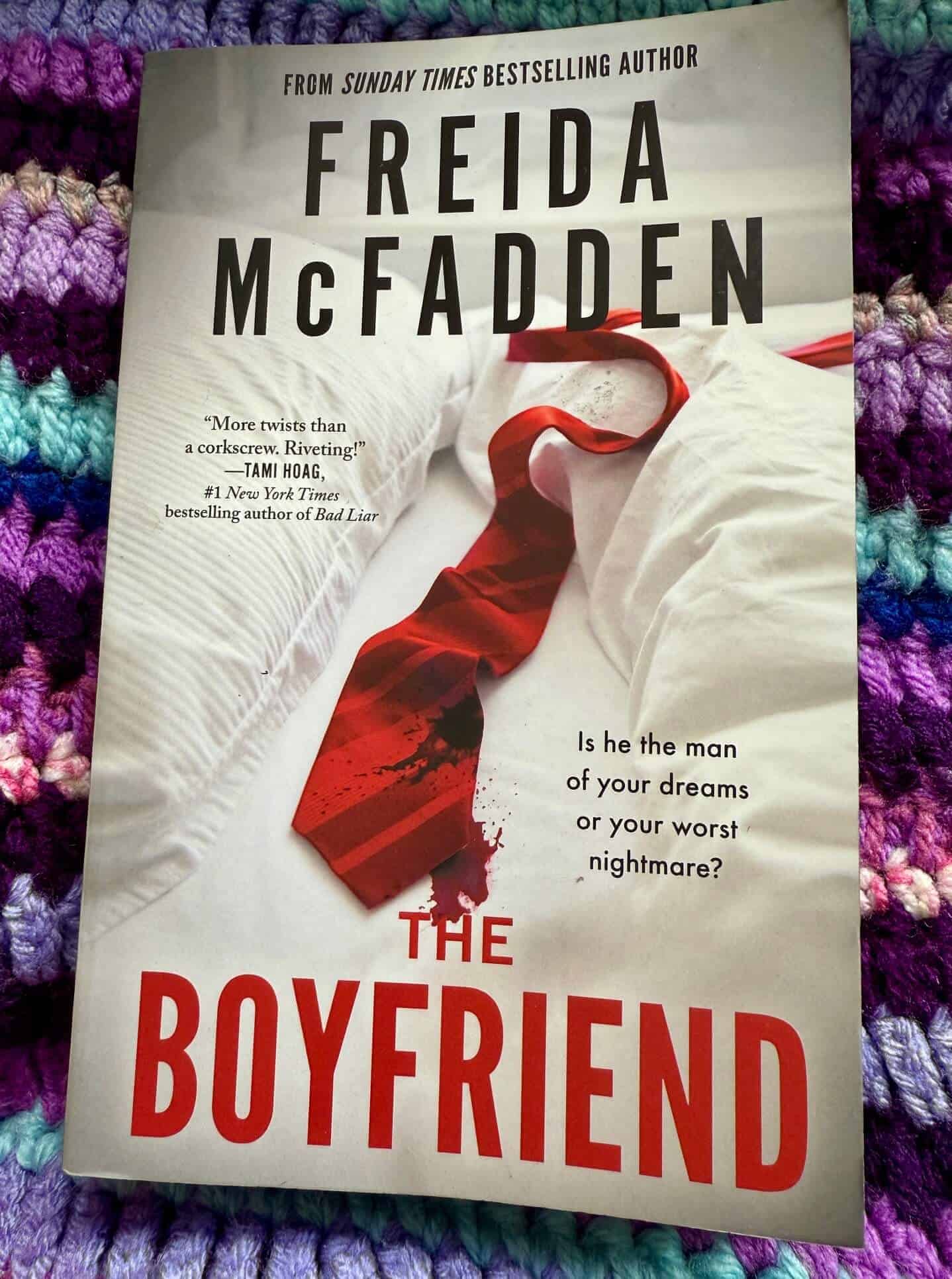 Freida McFadden Books in Order The Ultimate Reading Guide - cover of The Boyfriend sprayed edge
