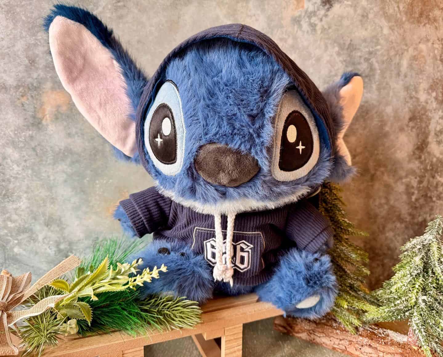 Disney Lilo & Stitch 12 Inch Stitch Sitting Hoodie Plush Soft Toy