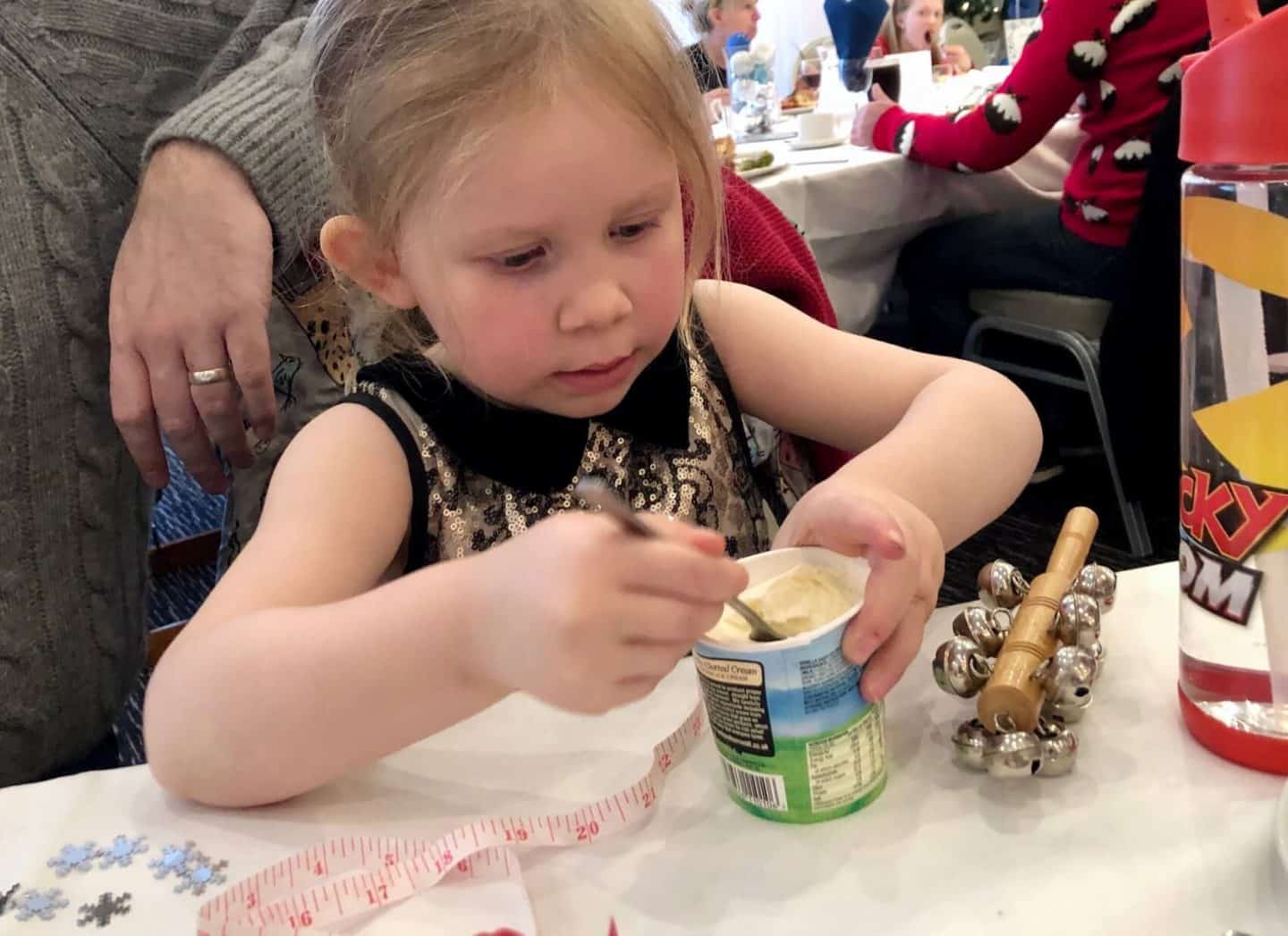 L eating her ice cream