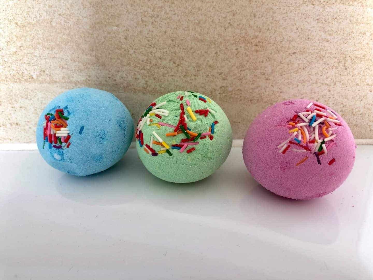 Finished bath bombs from So Bomb DIY
