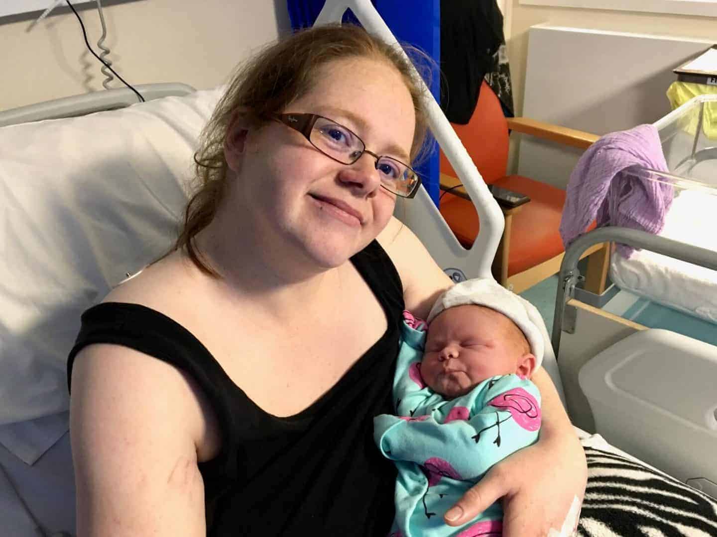 me-and-baby-in-hospital-How-to-help-new-mums-with-the-baby-blues