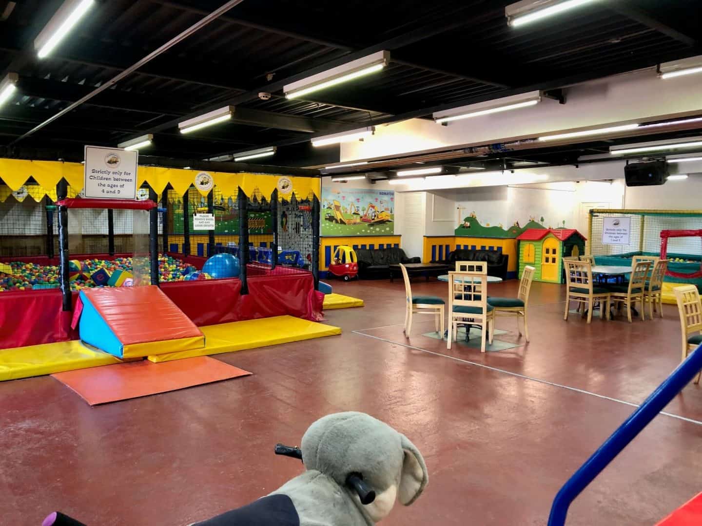 indoor area at diggerland devon