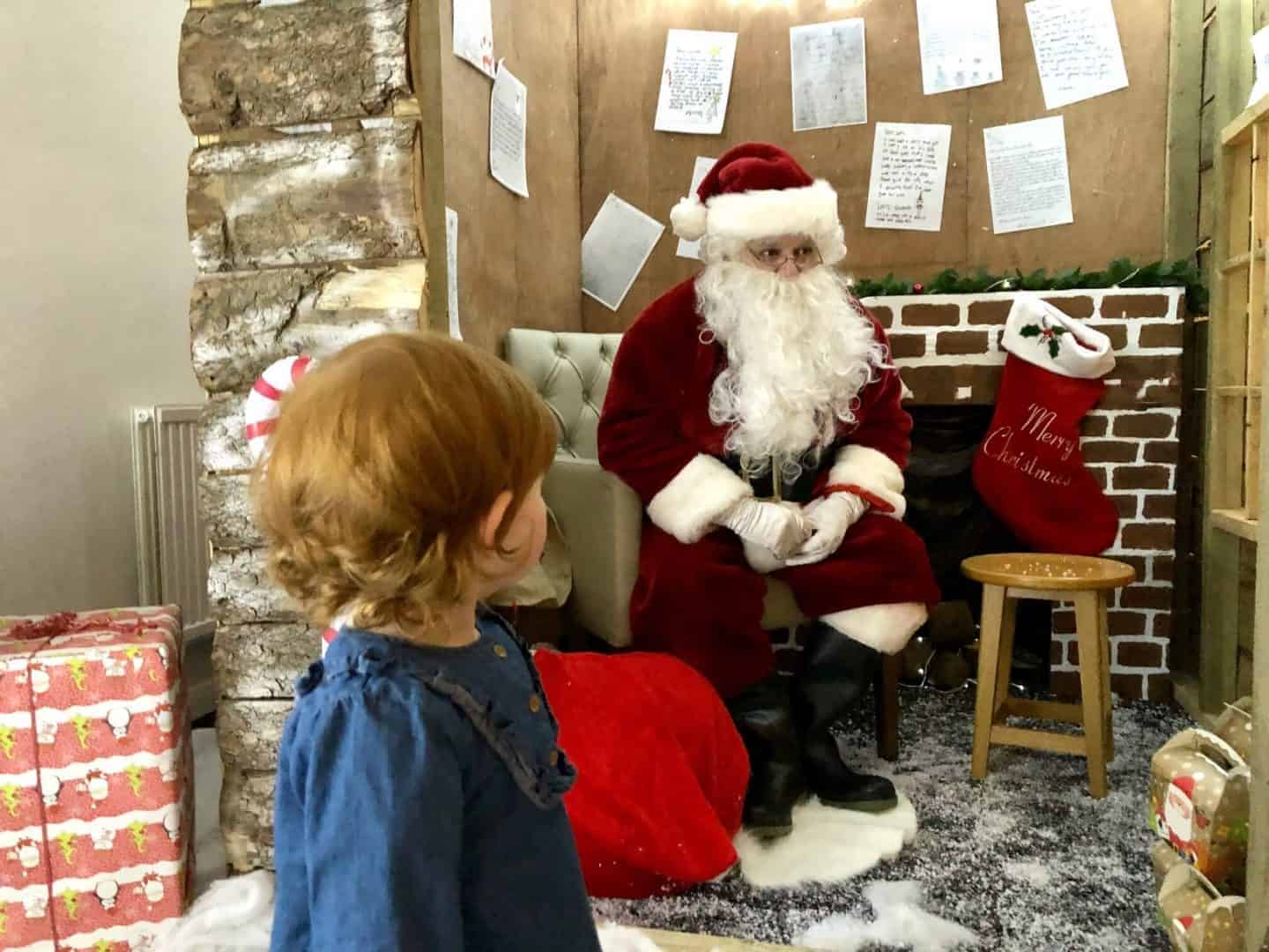 Little Dottie meeting Santa