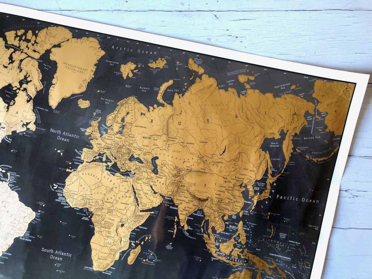 Maps International - scratch off world map