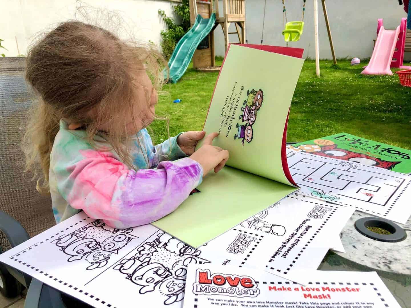 L reading the Love Monster books - Love Monster Children's Tv Series