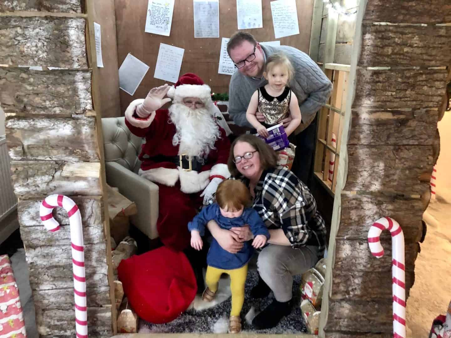 All of us in Santa's Grotto at China Fleet, Saltash