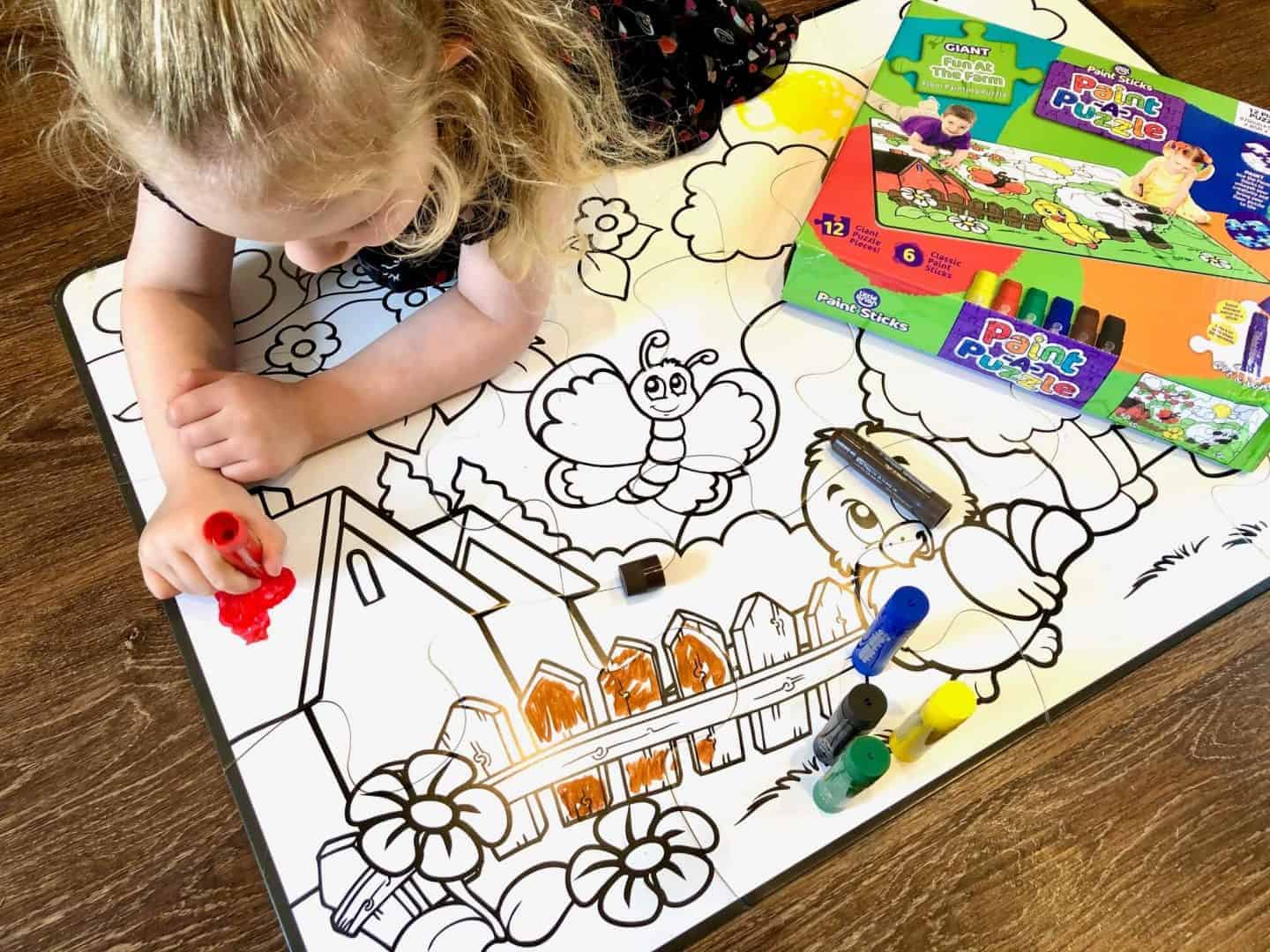 Little Brian Paint Sticks Paint-A-Puzzle - Fun at the Farm