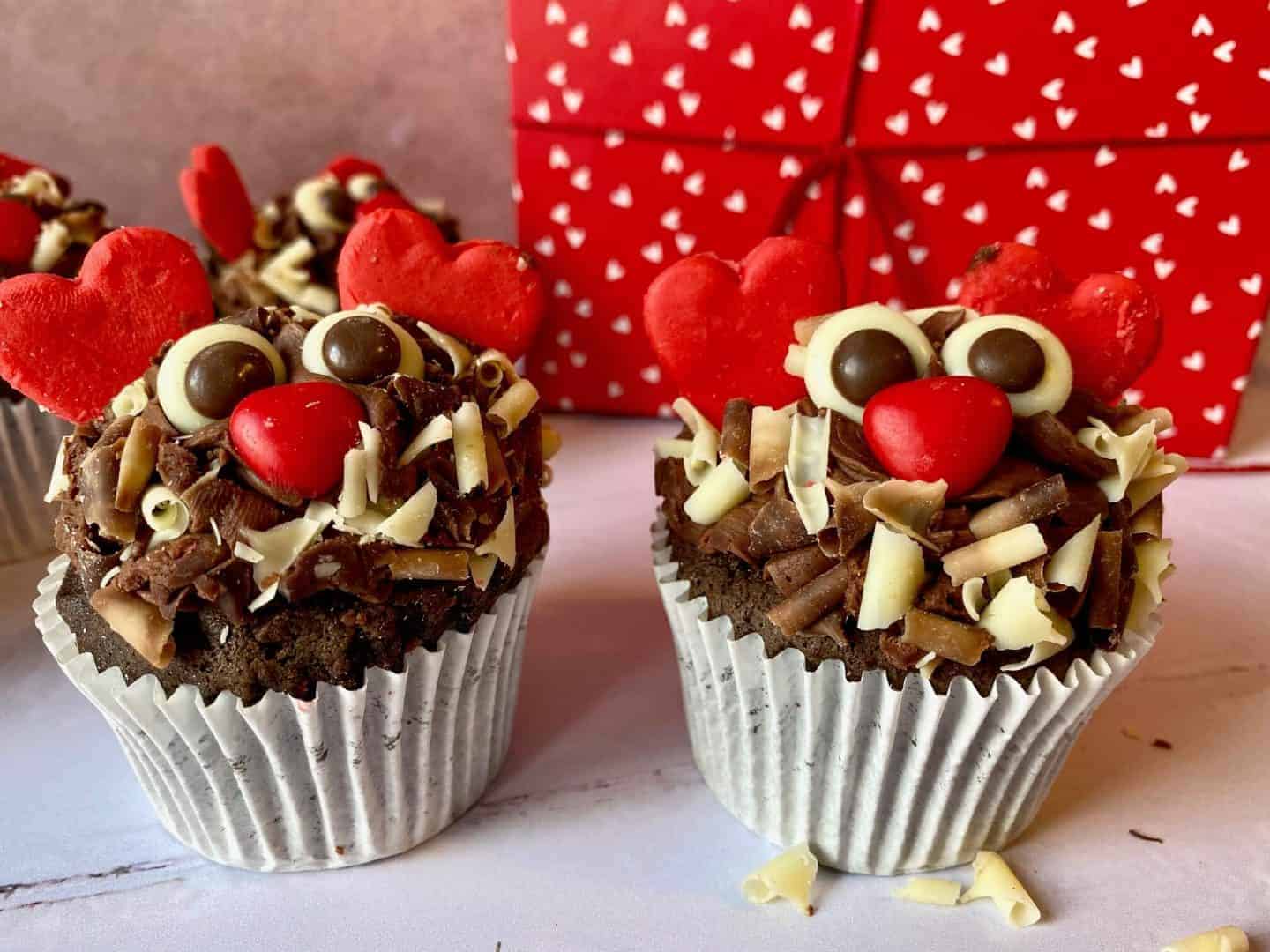For Him Love Monster Cupcakes