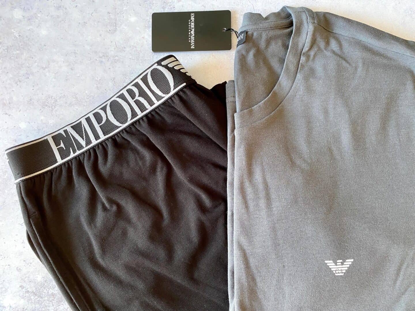 Emporio Armani Pyjama Loungewear Set Grey