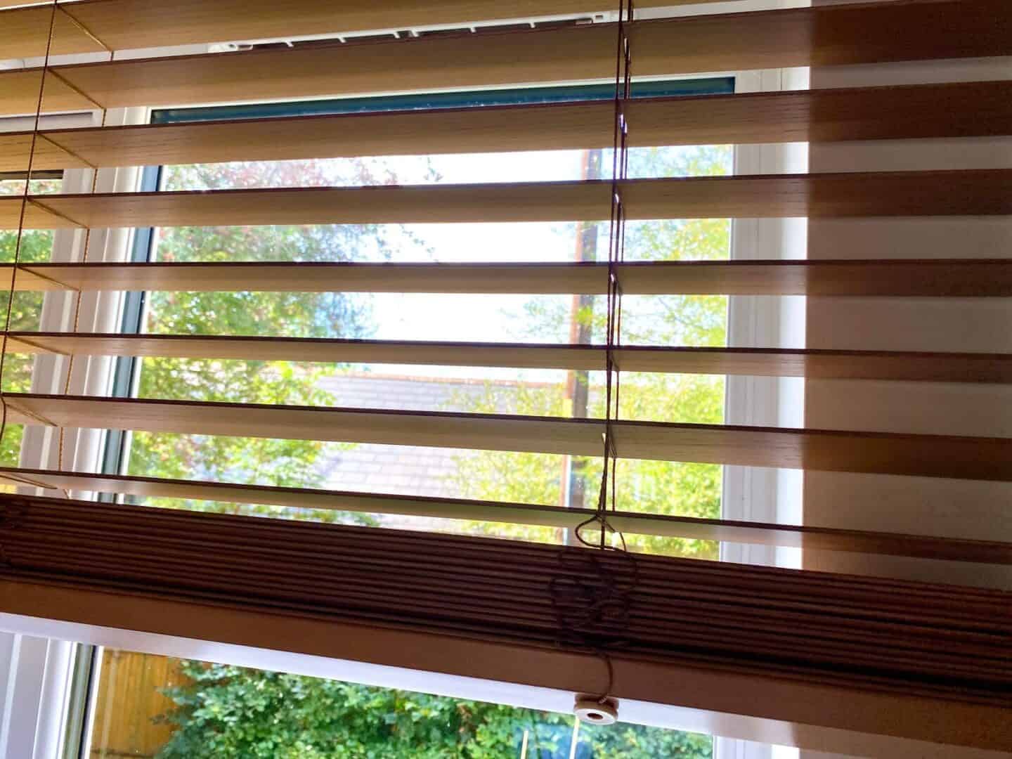 Wooden Blind For The Kitchen from blindsbypost -Tuscan Oak Blind