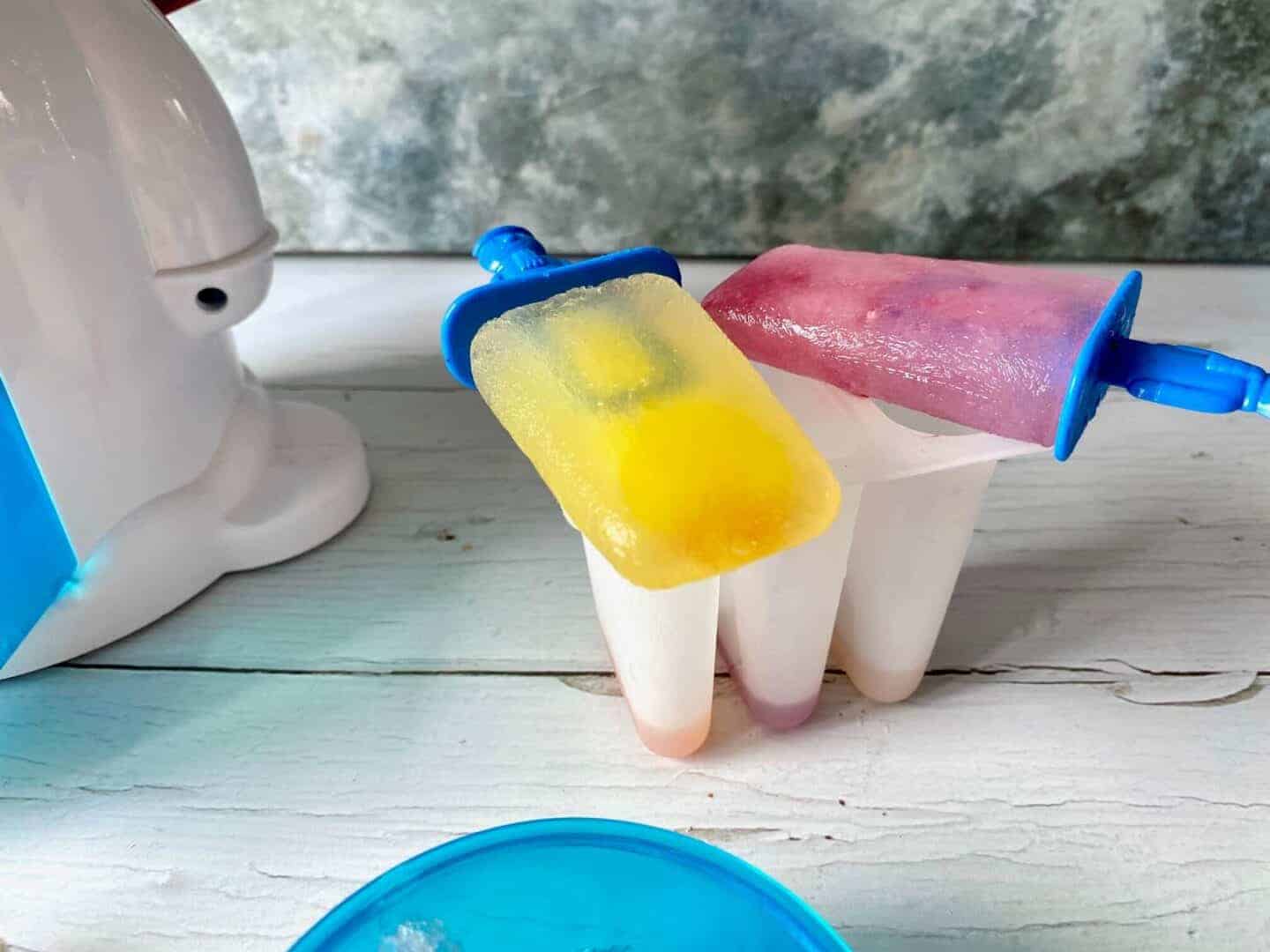 home made ice lollies