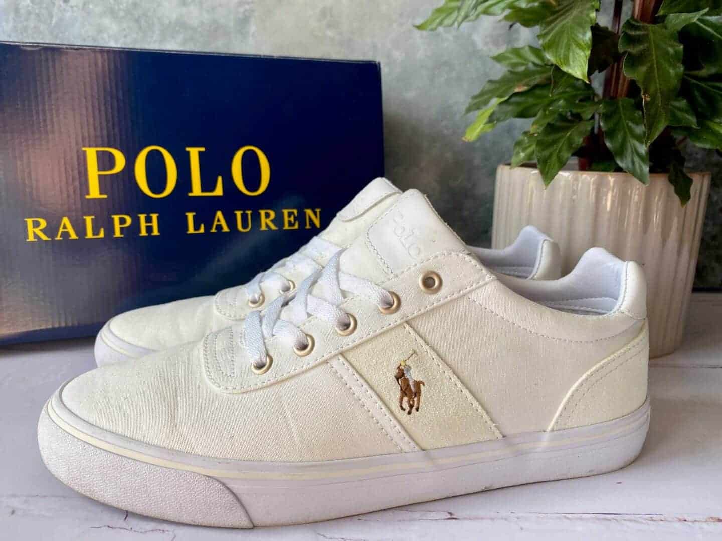 Ralph Lauren Hanford Trainers Cream
