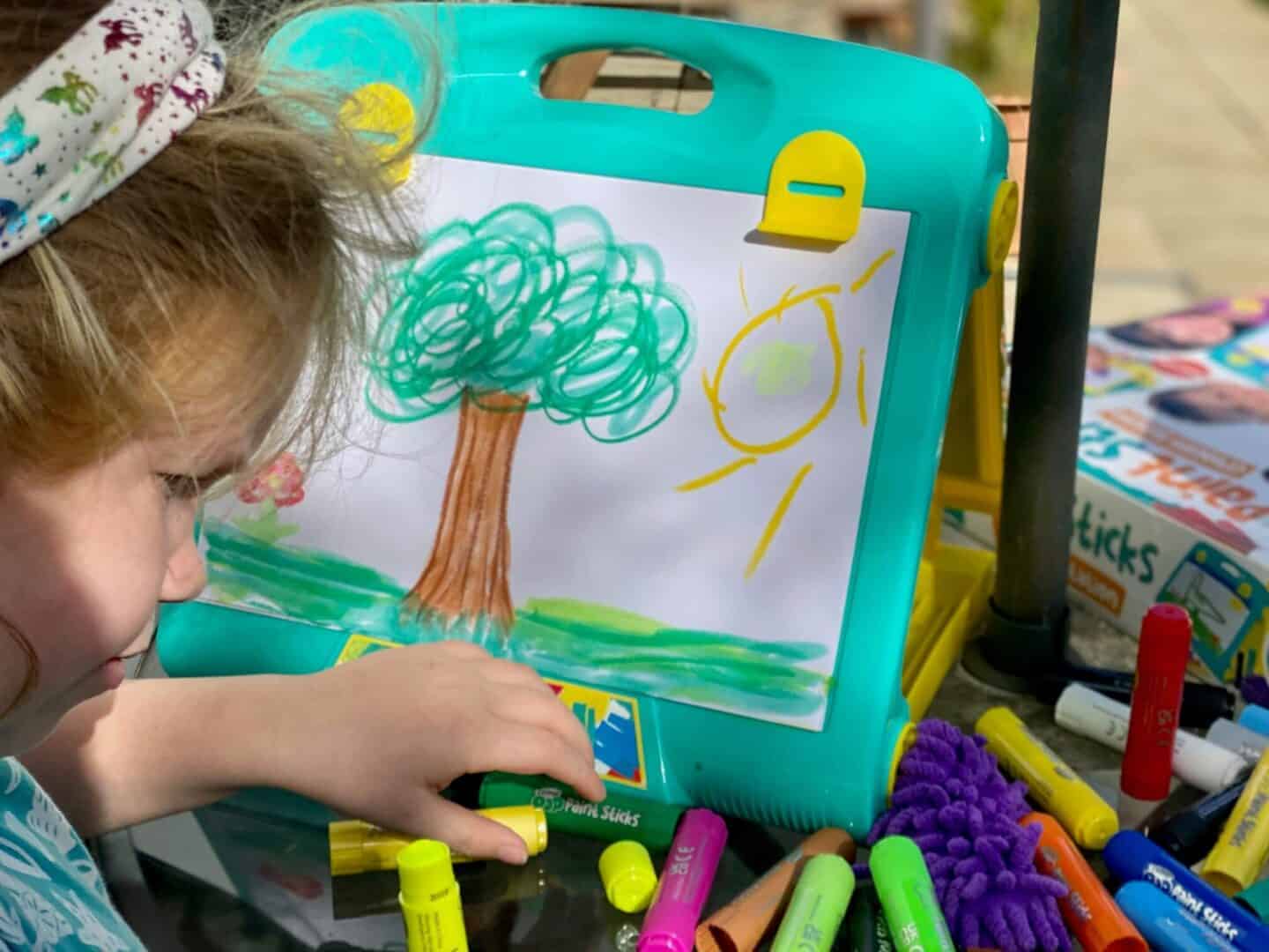 Getting Creative With Paint Pop Paint Sticks AD Rachel Bustin