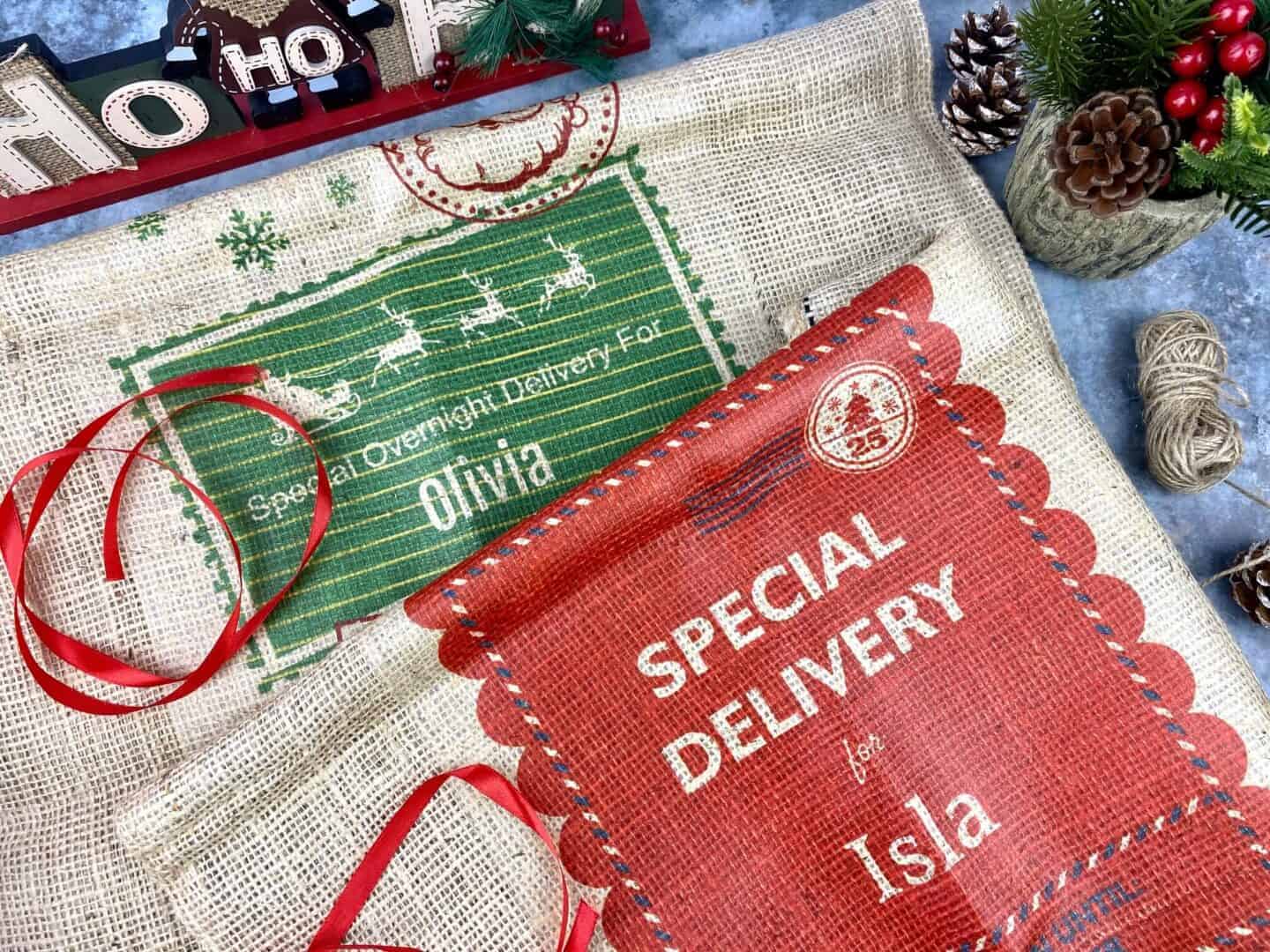 personalised Christmas sacks