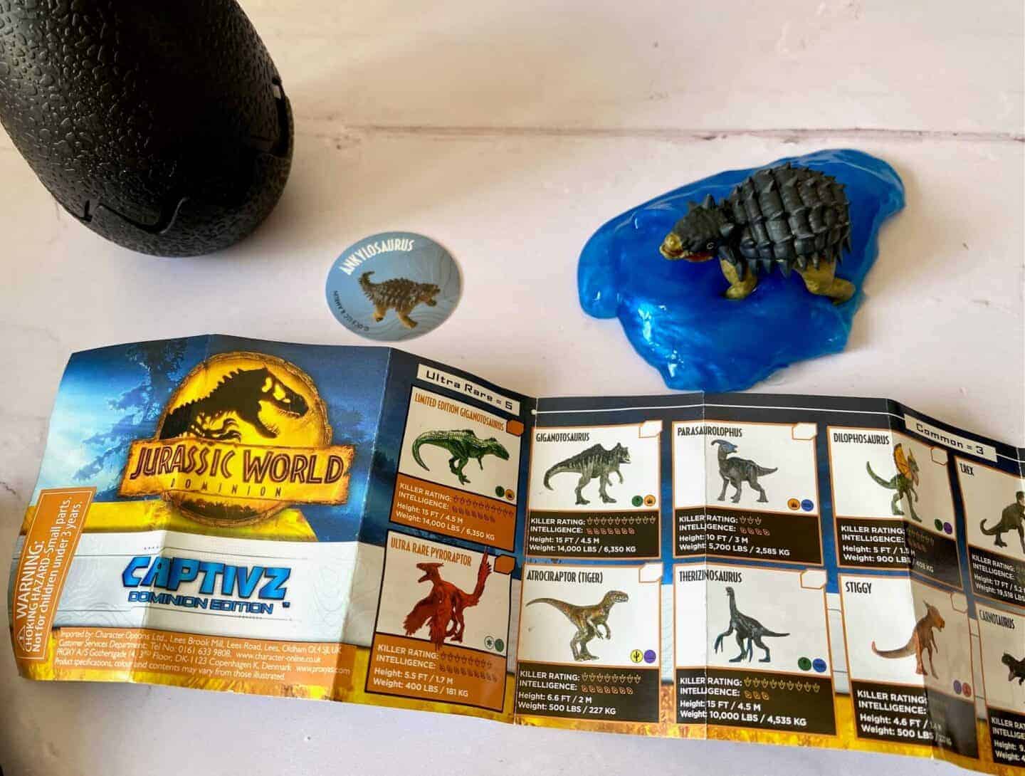 Jurassic World Captivz Dominion collectors card