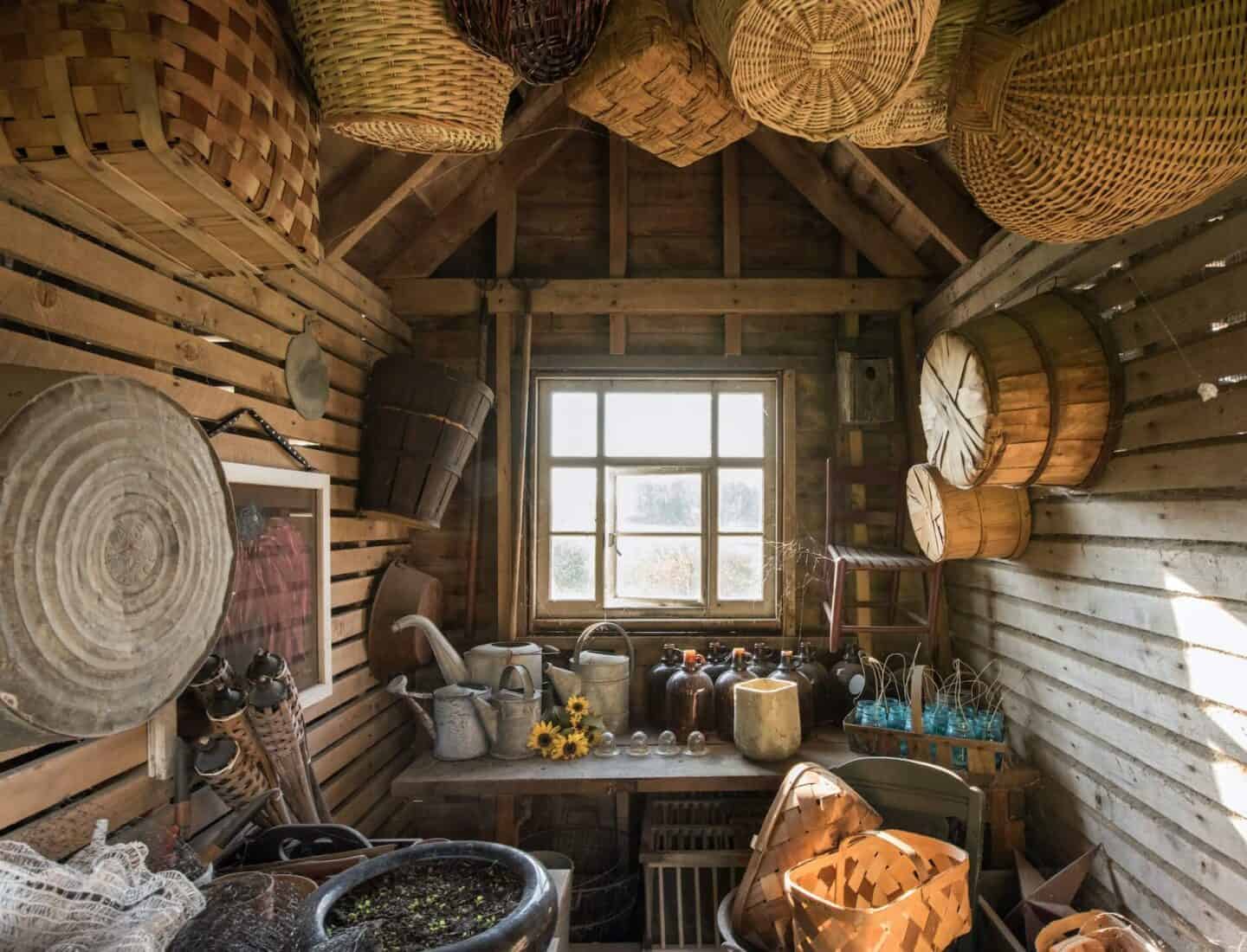 garden-equipment-in-shed