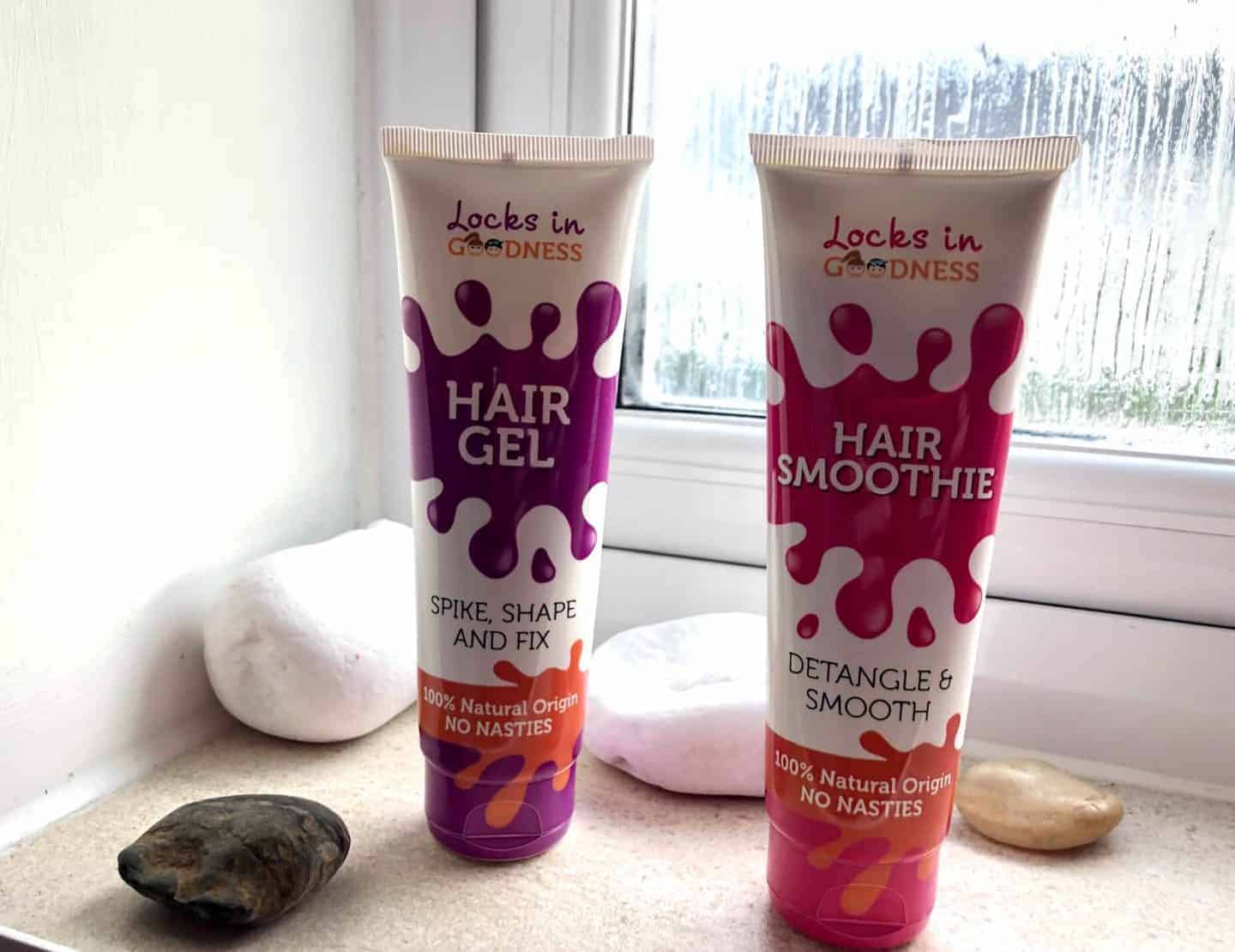 locks in Goodness Hair smoothie and Hair Gel
