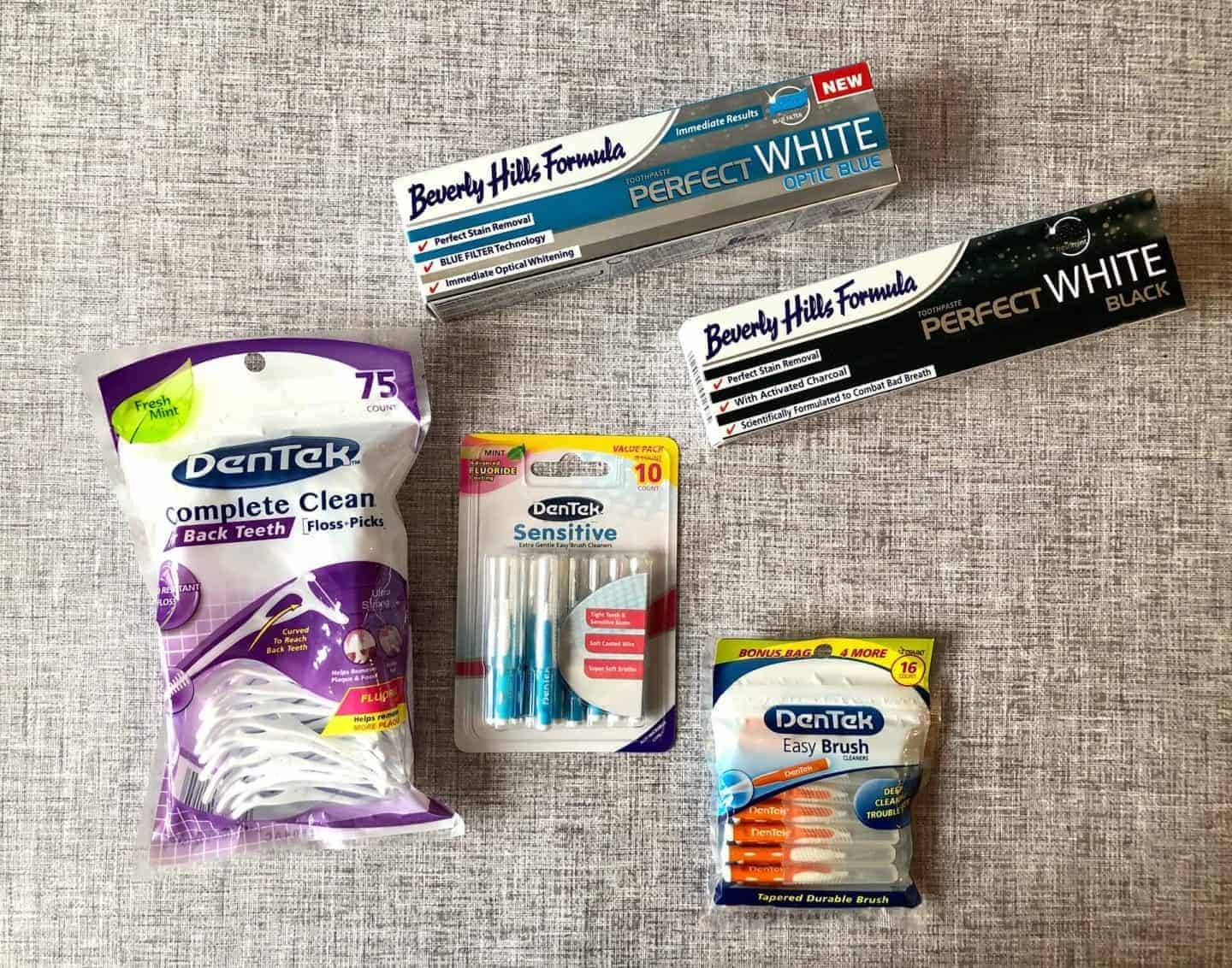 Selection of teeth products
