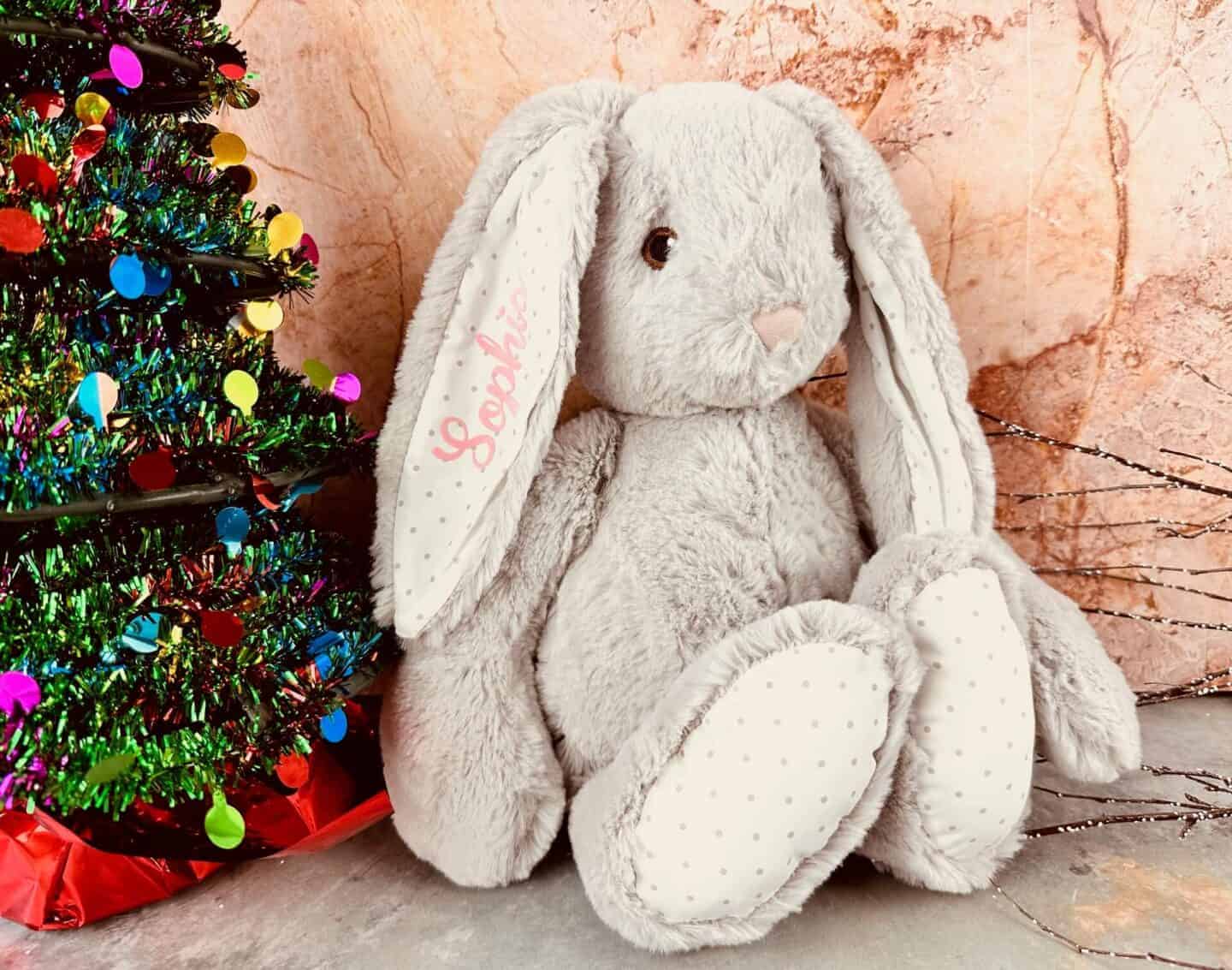 Plush Grey Bunny