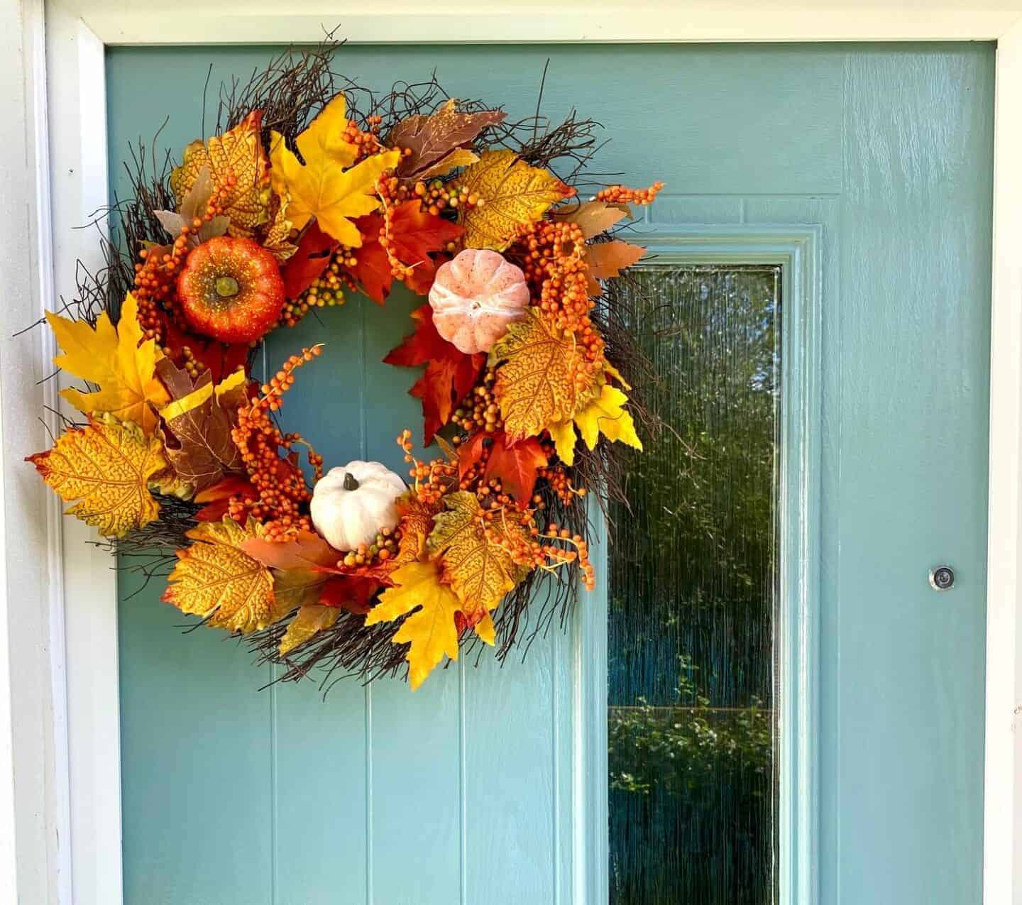 Autumnal wreath - October 2021 Blogtober Tag!