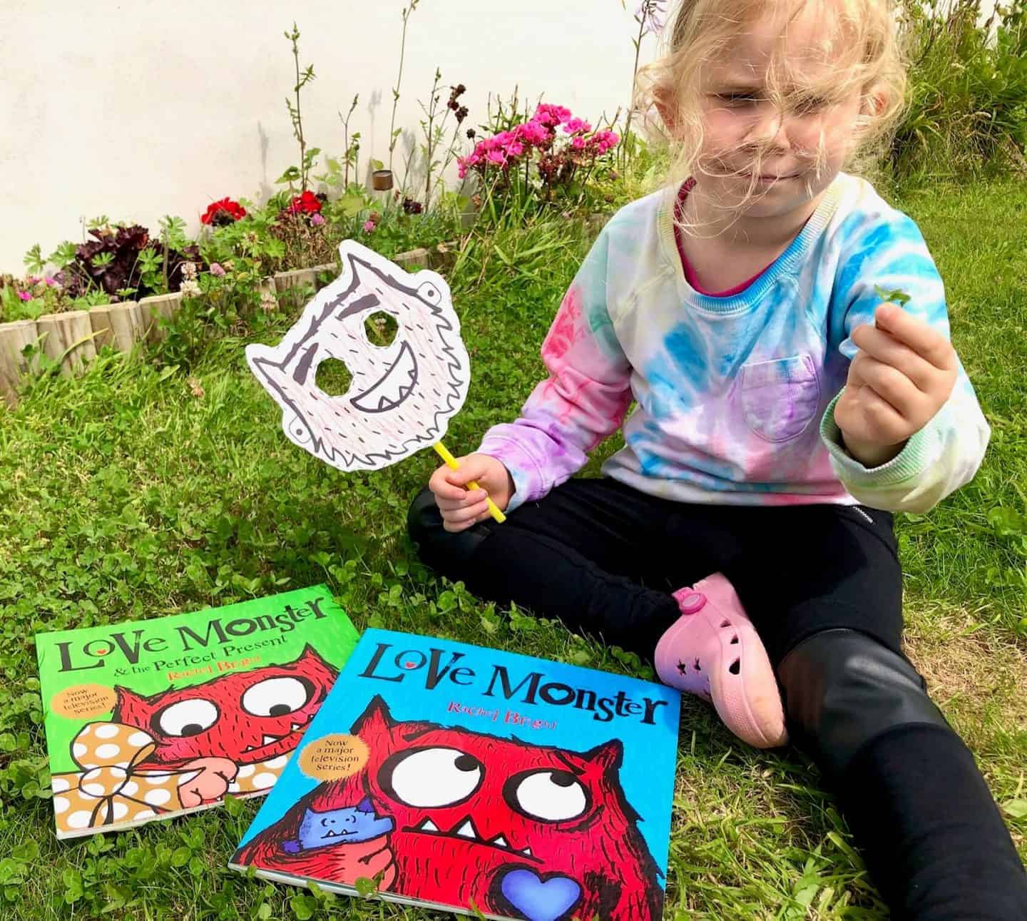 Love Monster Books and mask